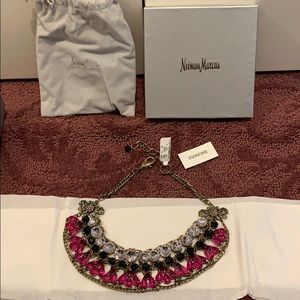 badgley mischka couture rhinestone choker necklace